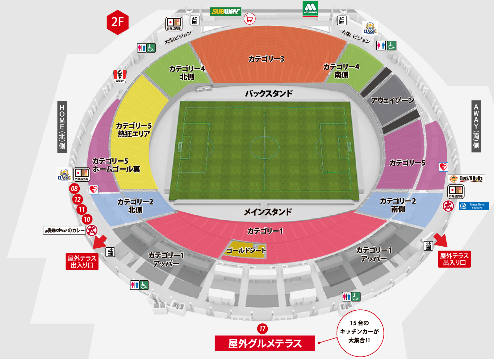 スタジアムガイド2Fの画像